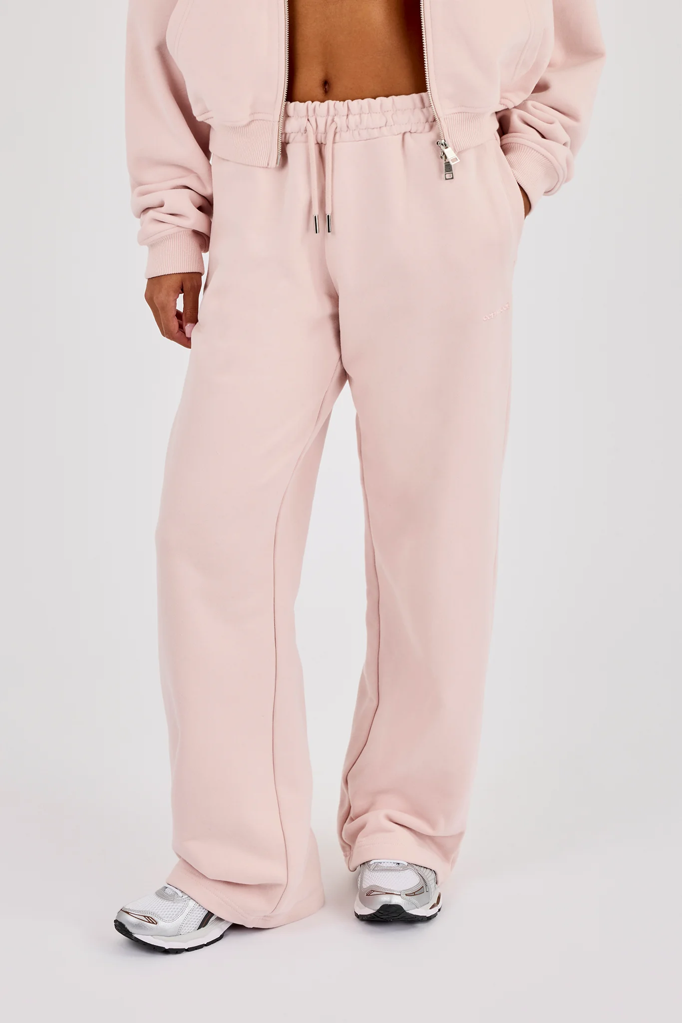 Wide Leg Jogger - Dusty Pink - Image 2