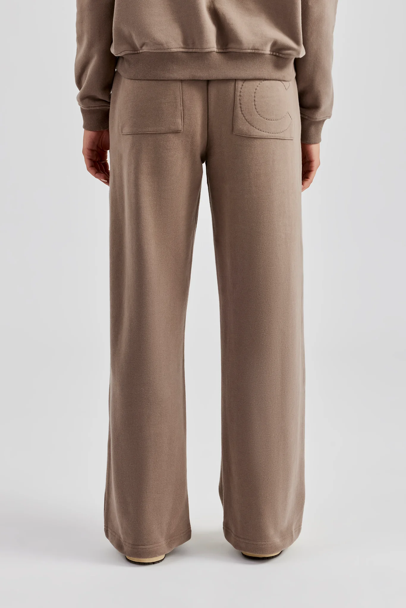 Wide Leg Jogger - Taupe - Image 3