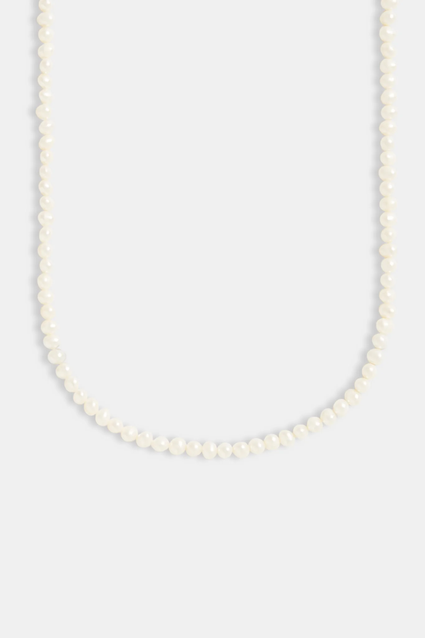 Womens 4mm Pearl Necklace - Image 2