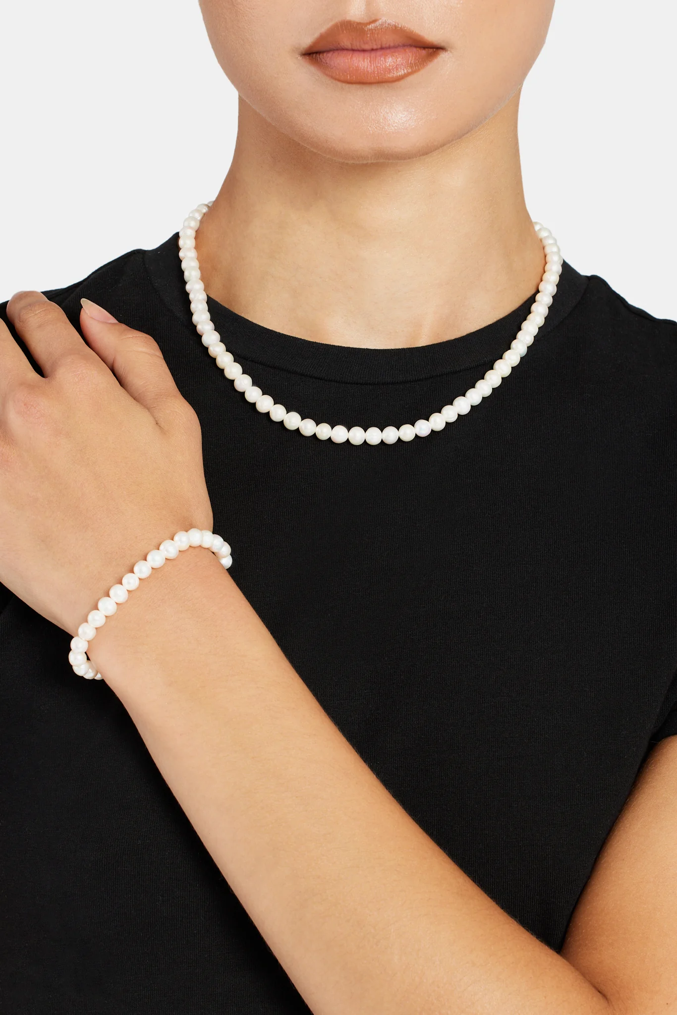 Womens 6mm Freshwater Pearl Bracelet - Image 2