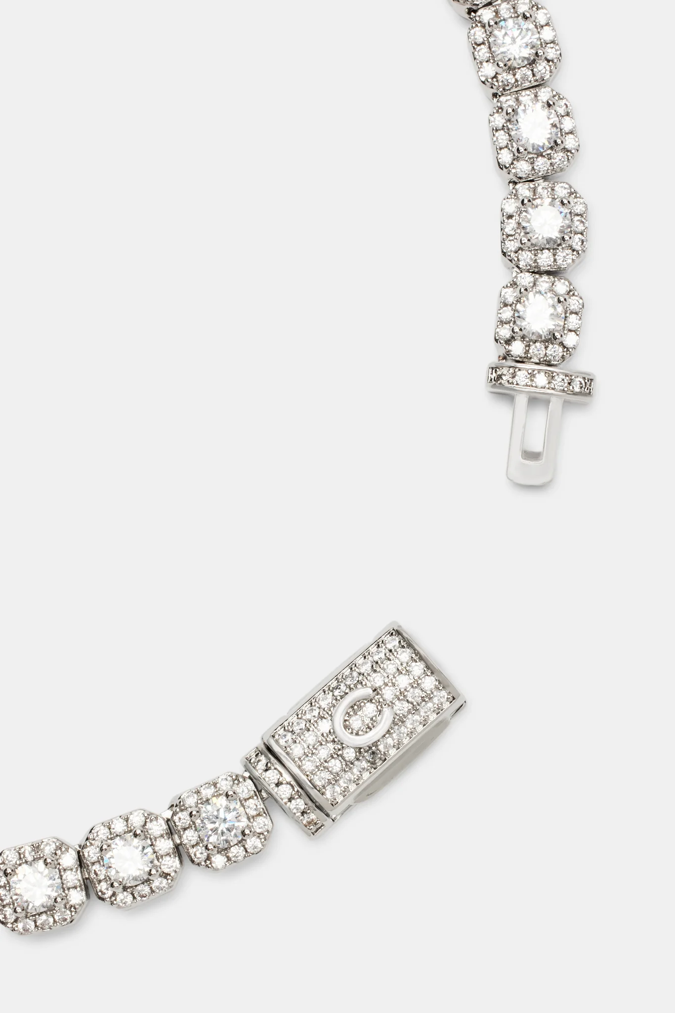 Womens 7mm Clustered Tennis Chain - Image 5