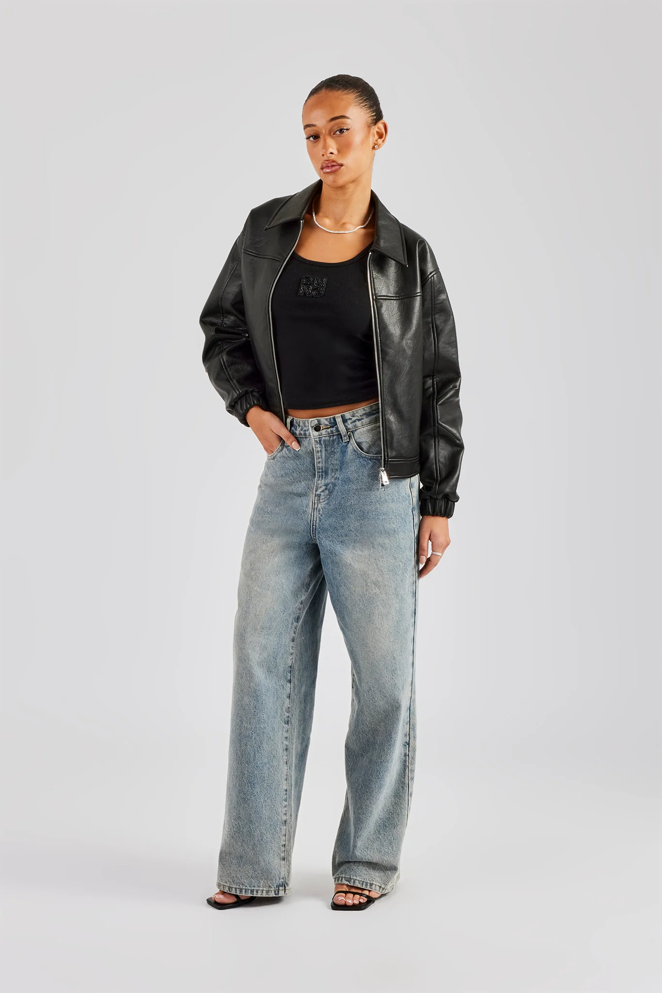 Womens Baggy Fit Jean - Antique Wash - Image 2
