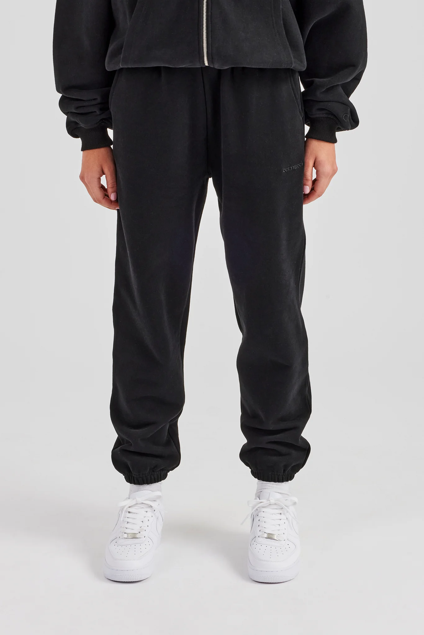 Womens Cuffed Jogger - Black - Image 2