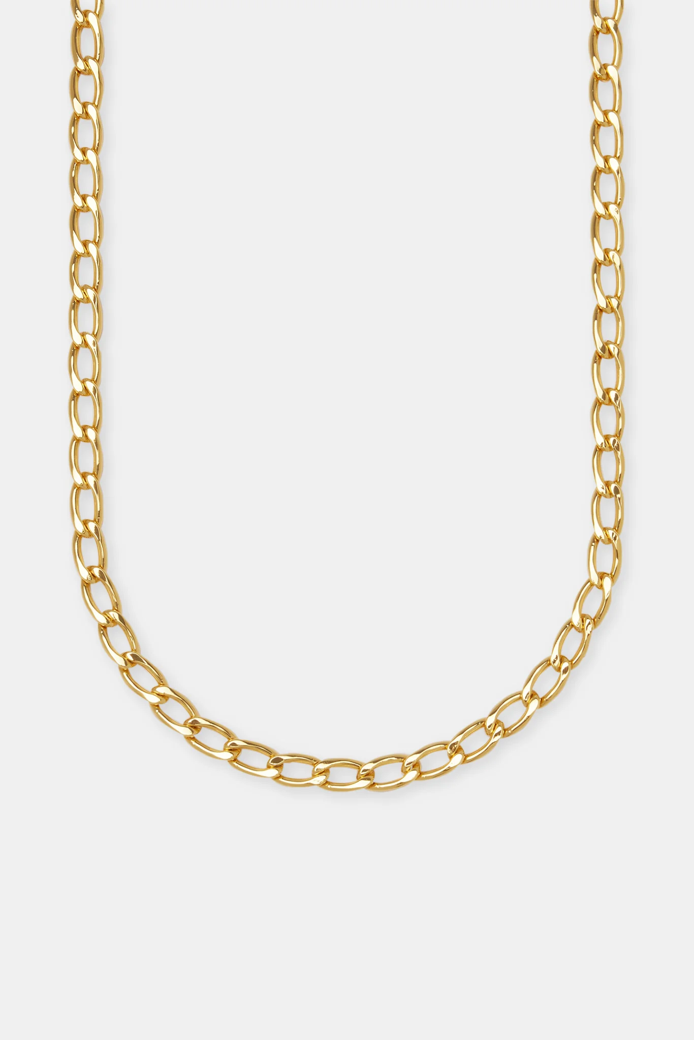 Womens Curb Chain - 6mm - Gold - Image 2