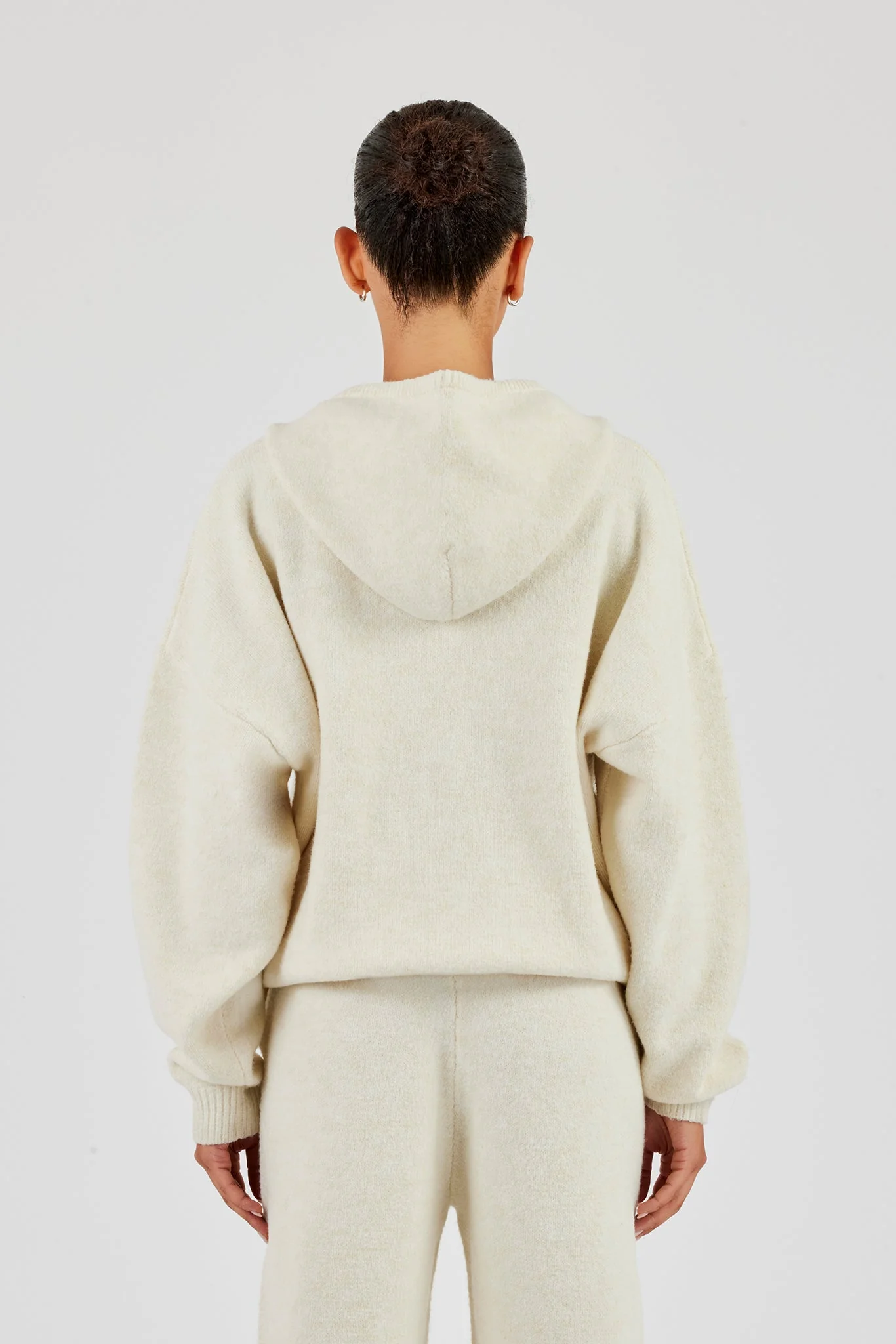 Zip Through Knitted Jumper - Butter Yellow - Image 3