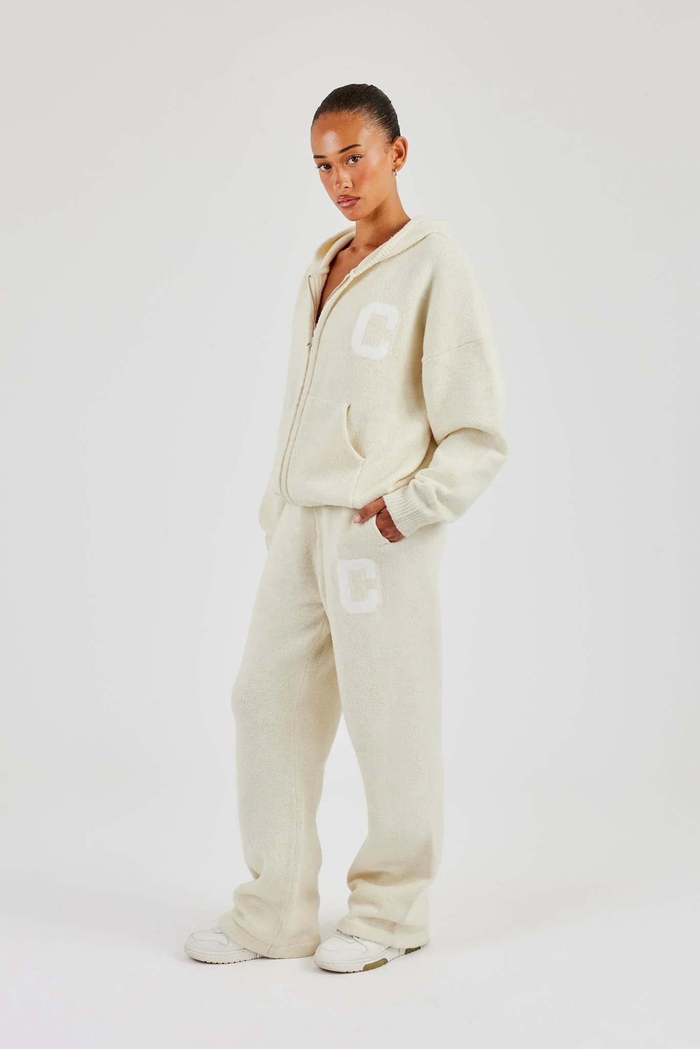 Zip Through Knitted Jumper - Butter Yellow - Image 5