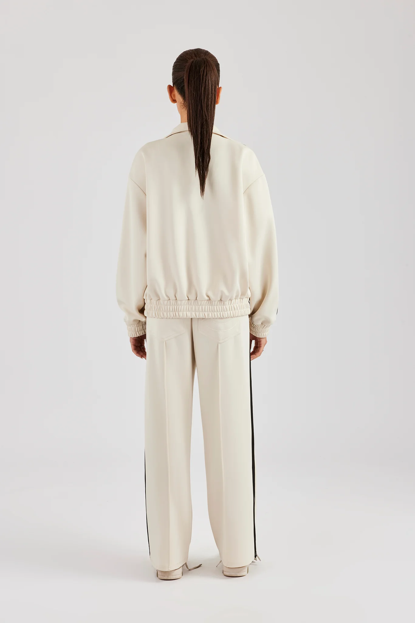 Zip Through Taping Tracksuit - Off White - Image 6